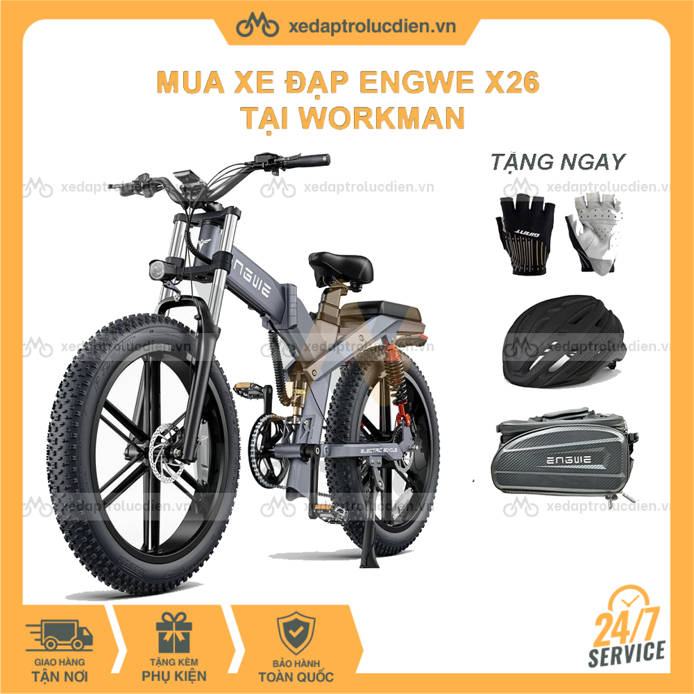 Xe đạp trợ lực điện Engwe X26 Giá - Ưu đãi - Dịch vụ tốt nhất