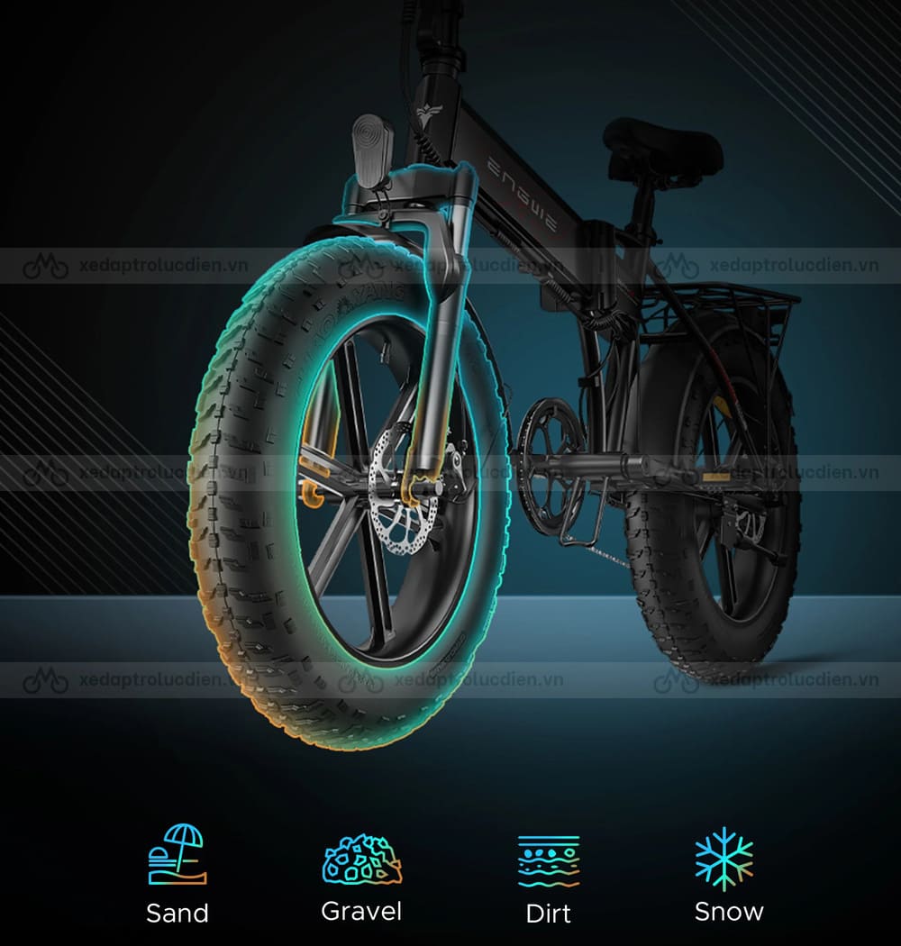 Hệ thống phanh xe đạp trợ lực điện Engwe EP2 Pro 