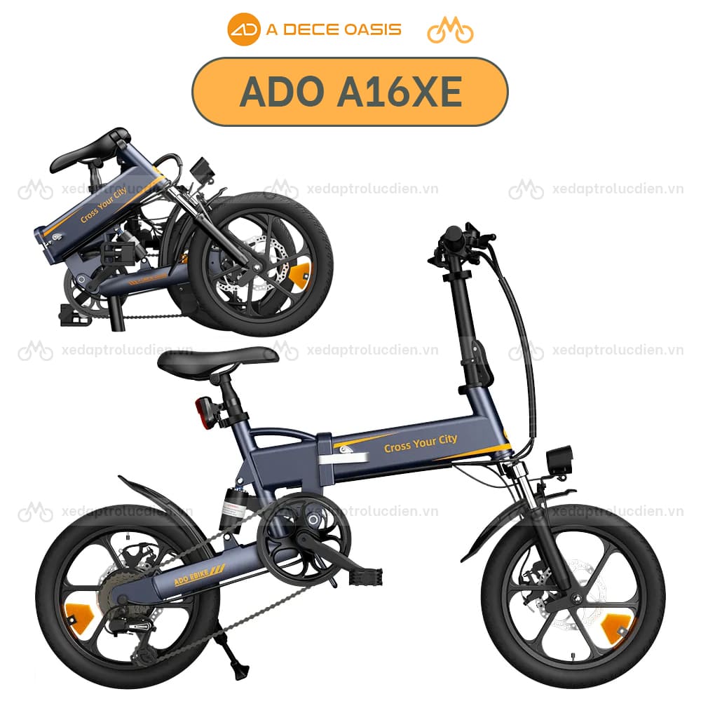 Thông số kỹ thuật xe đạp trợ lực ADO A16XE 