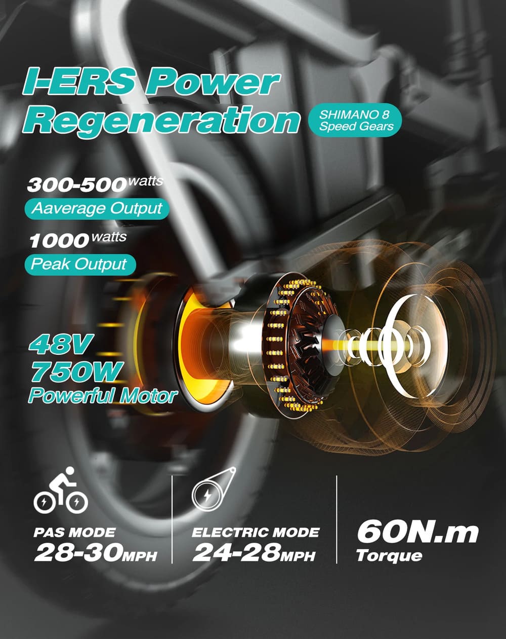 Động cơ xe đạp điện trợ lực Engwe Engine Pro
