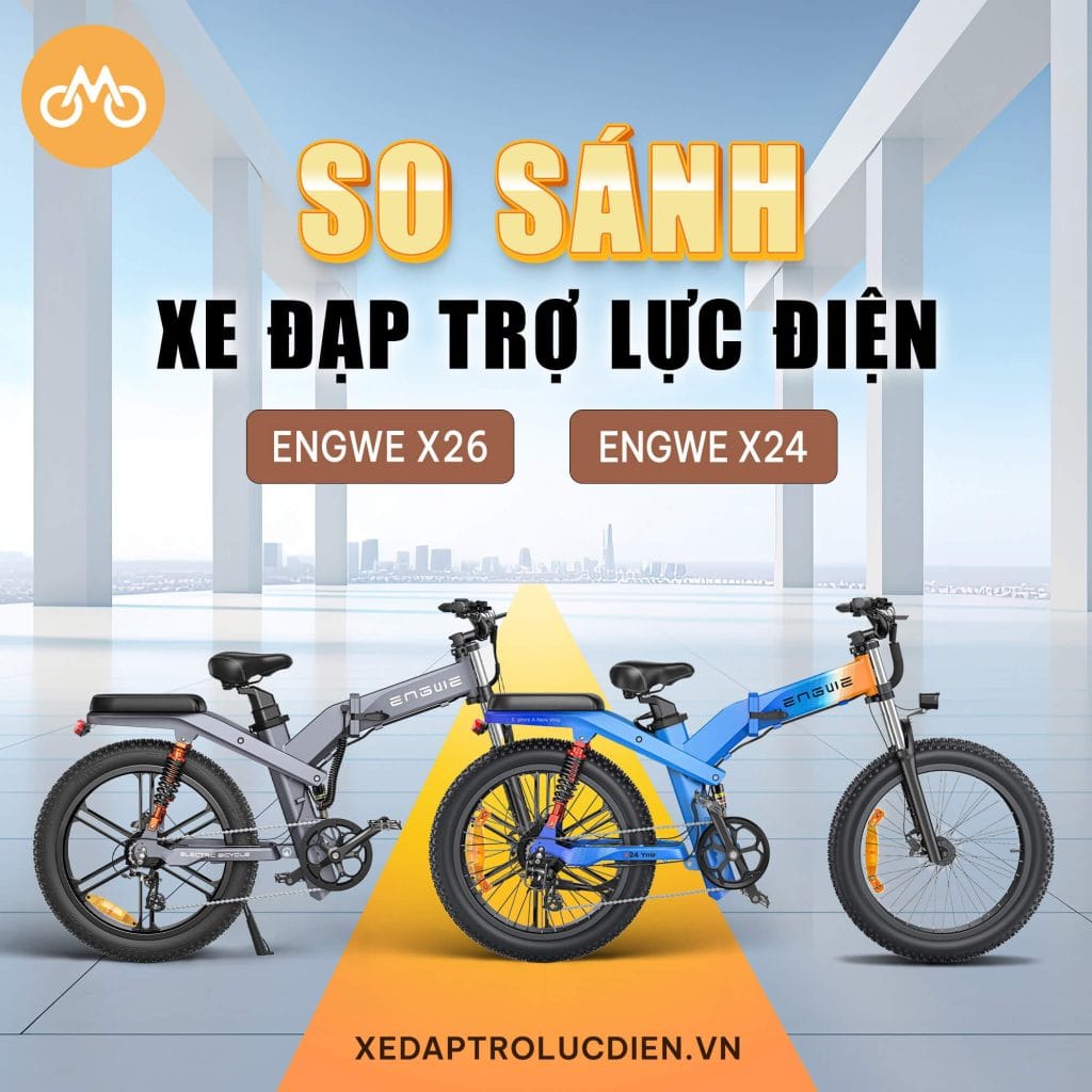 So sánh xe đạp trợ lực điện Engwe X24 và Engwe X26