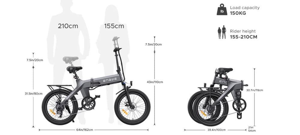  xe đạp trợ lực điện Engwe C20 Pro