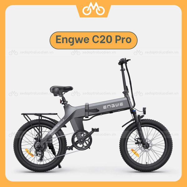 xe đạp trợ lực điện Engwe C20 Pro đen