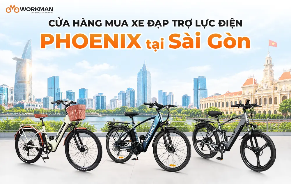 Địa chỉ mua xe đạp trợ lực điện Phoenix tại Sài Gòn